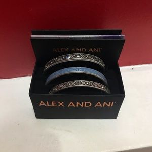 Alex and Ani Jewelry - Alex & Ani Indigo Wave Cuff Set of 3 Alex and Ani Jewelry - Alex & Ani Indigo Wave Cuff Set of 3